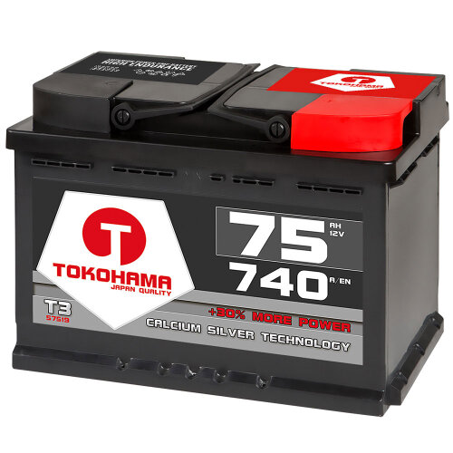 Tokohama Autobatterie 75Ah 12V, 66,90 €