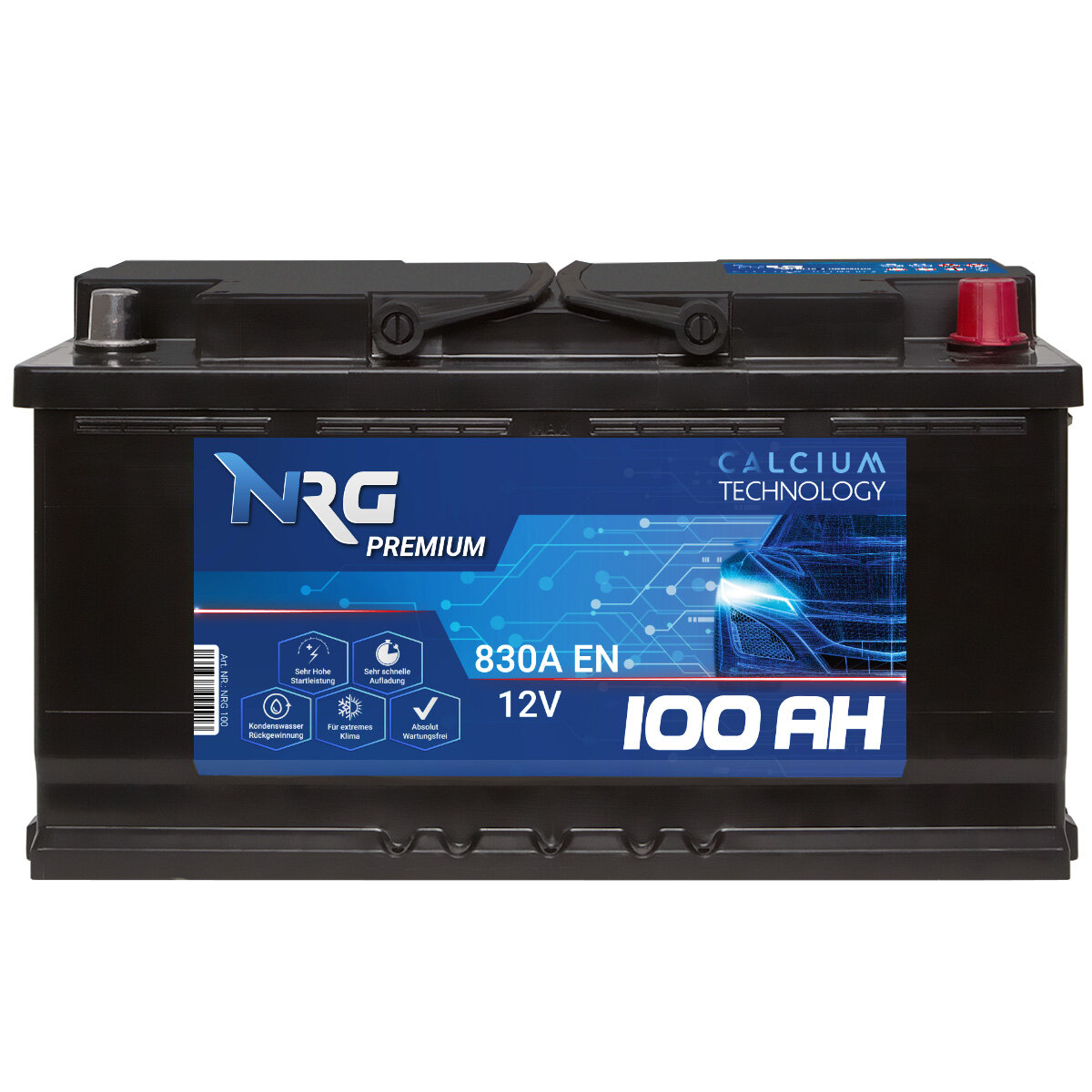 NRG Premium Autobatterie 100Ah 12V, 79,90 €