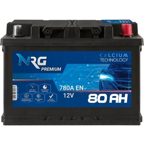 NRG Premium Autobatterie 80Ah 12V, 66,90 €