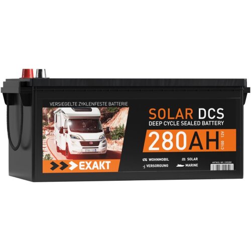 EXAKT Solar DCS Solarbatterie 280Ah 12V, 263,90 €