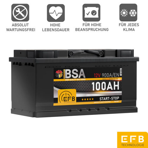 BSA EFB Autobatterie 100Ah 12V, 103,90 €