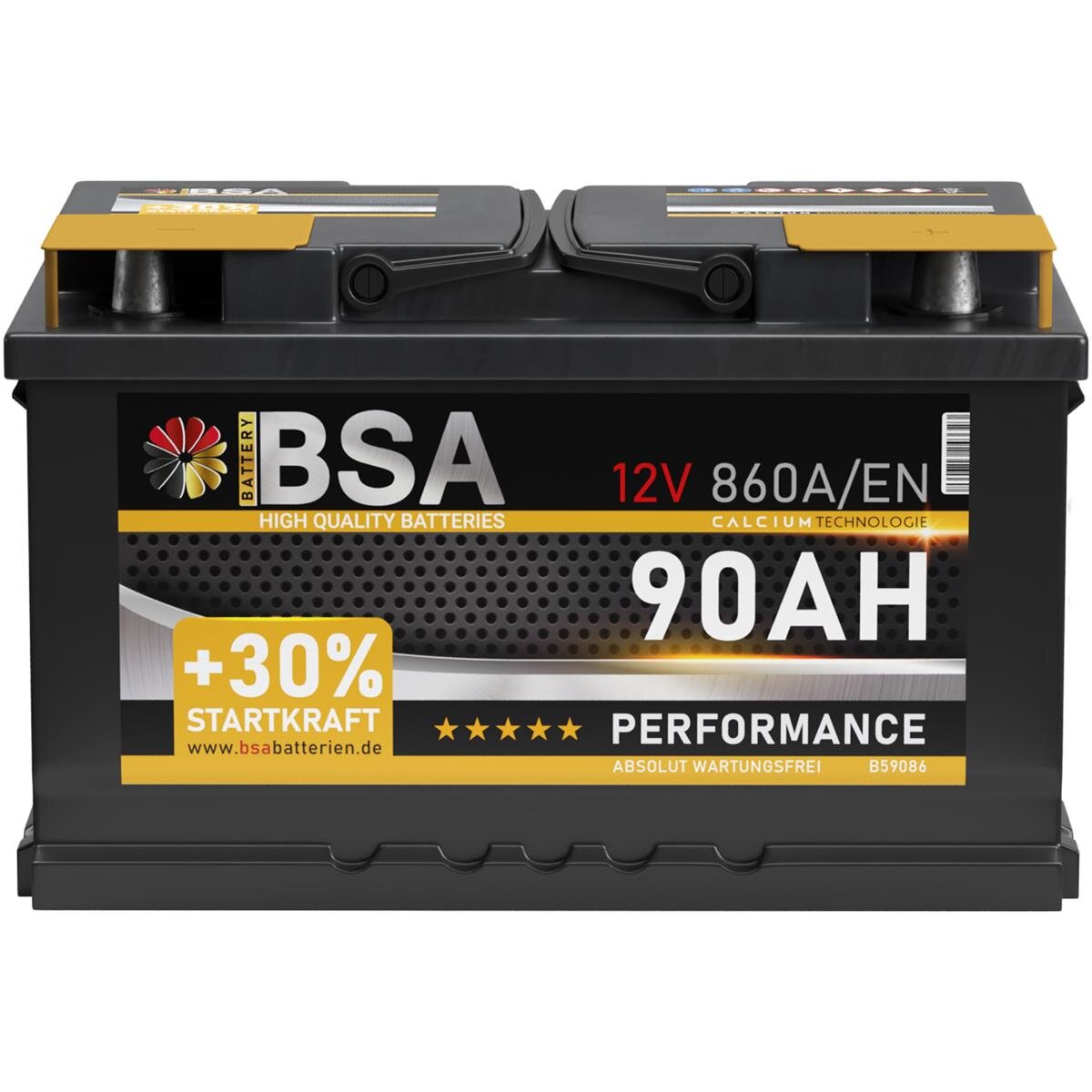 BSA Performance Autobatterie 90Ah 12V, 82,90 €